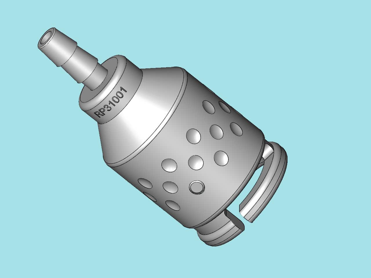 Leak test connector compatible with Olympus - Reparts
